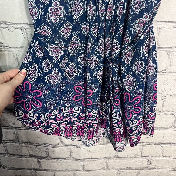 *🌼3/$30🌼American Rag Sleeveless Printed Sheer Blouse Size Small - Picture 10 of 14